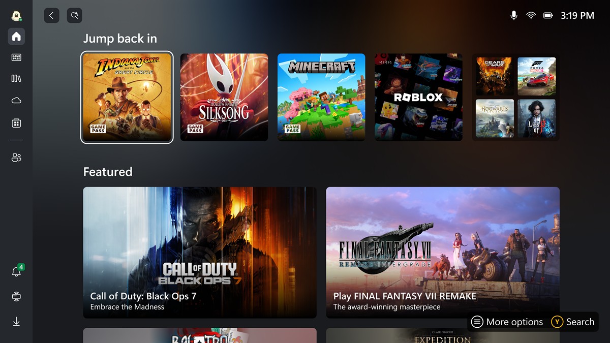 rog xbox ally pre order ui